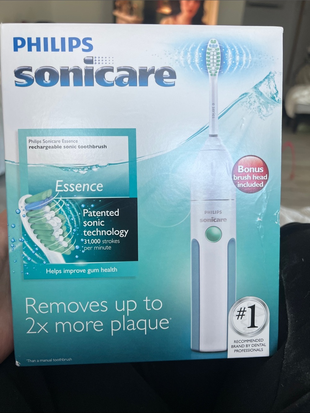 New in box Philips Sonicate  Electric Toothbrush in White and Teal